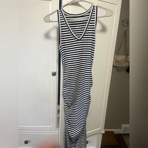 A New Day Striped Sleeveless Midi Dress XS